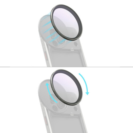 SmallRig 6896 - hybrydowy filtr VND, TrueColor do smartfona (1-5 Stop) - gwint 67mm, magnes